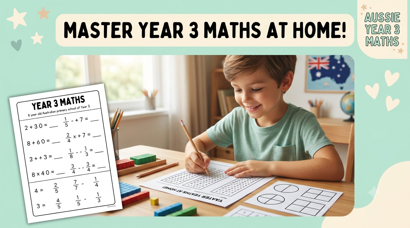 Best Year 3 Maths worksheets Australia — free printable ACARA-aligned resources