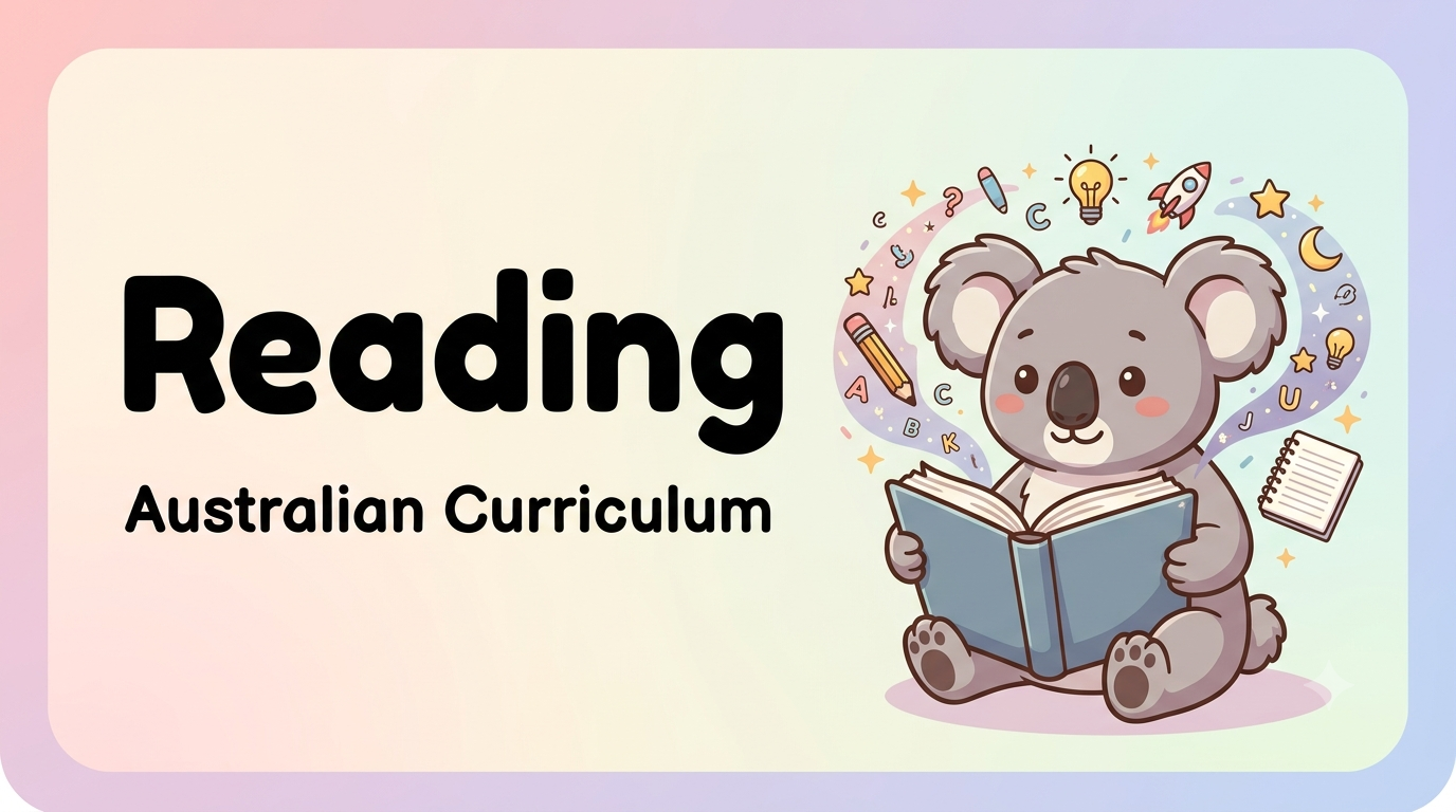 Reading Australian Curriculum worksheets