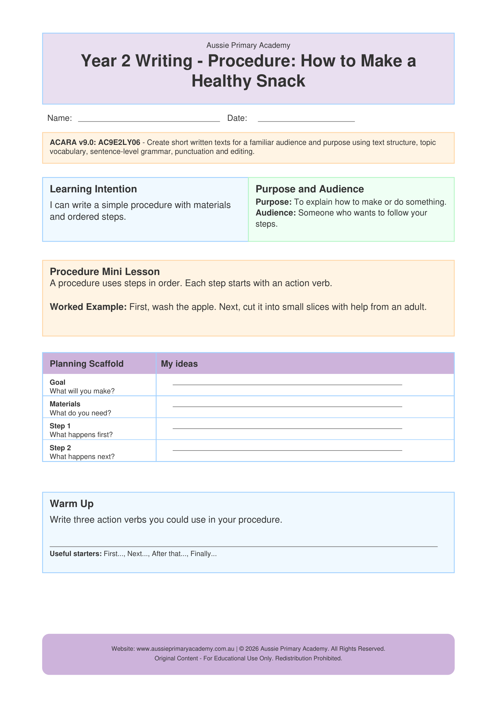 year-2-procedure-healthy-snack Preview