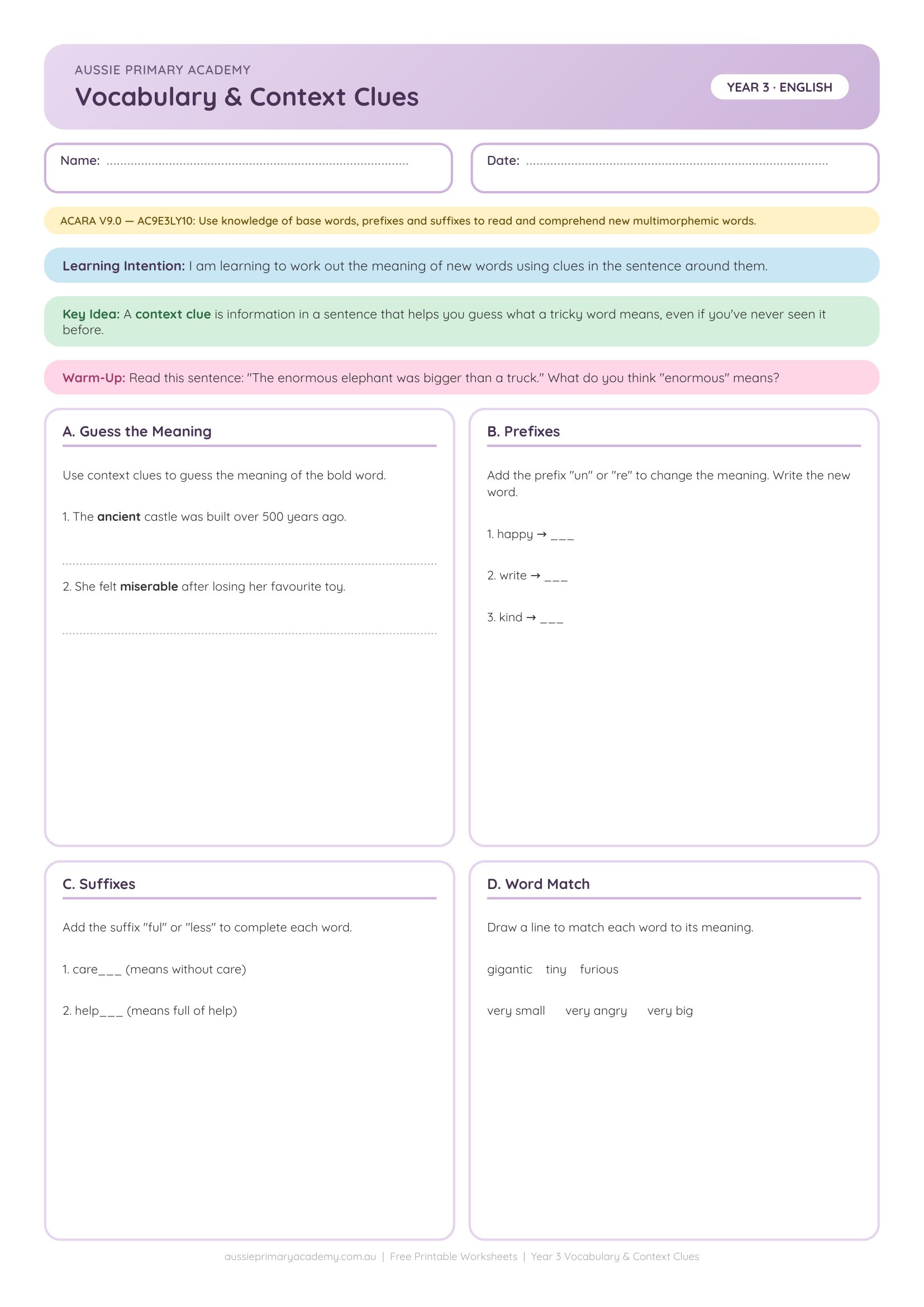 year-3-vocabulary-context-clues Preview