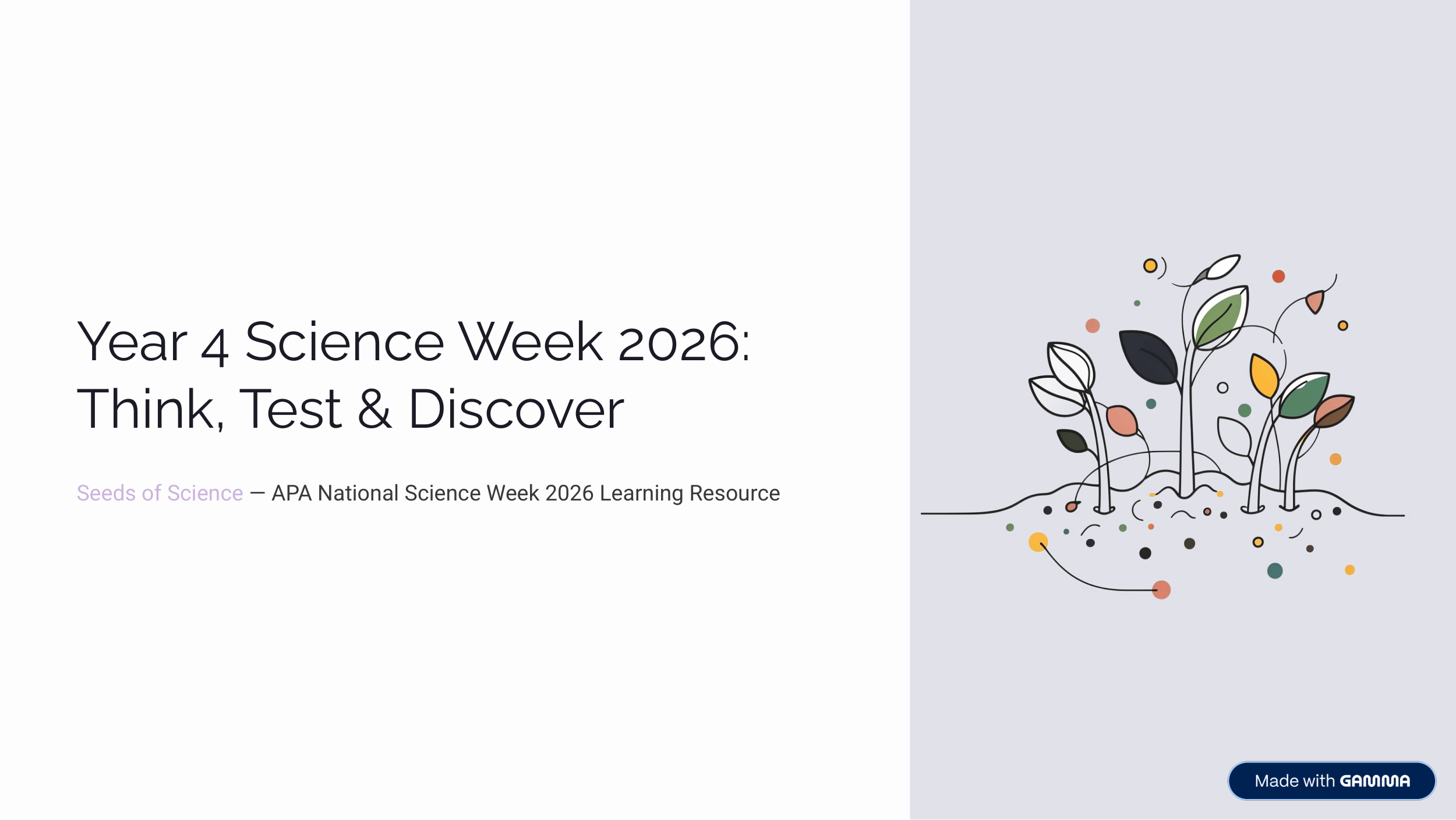 Week 2026 Think Test And Discover worksheet preview