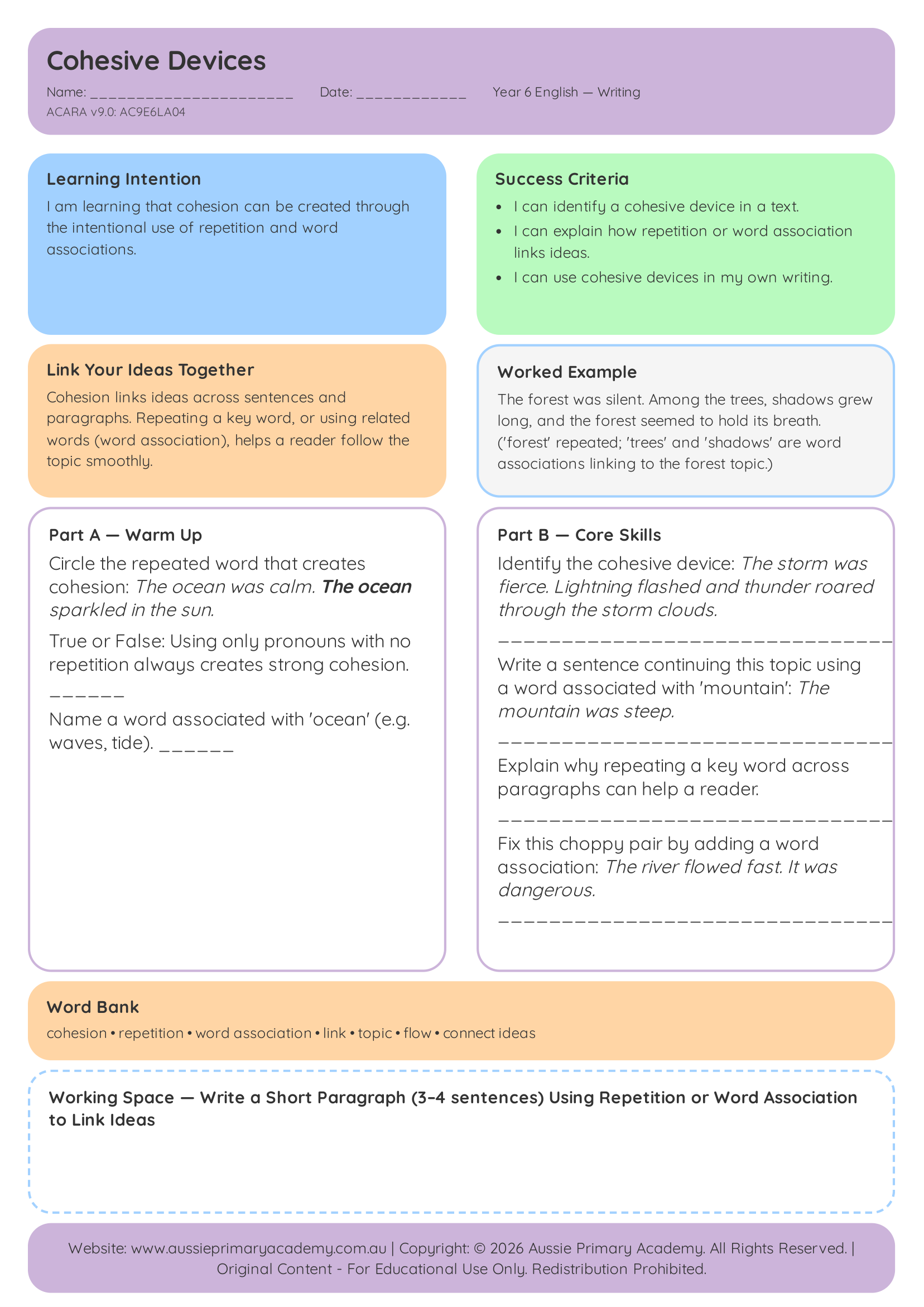 Cohesive Devices Preview